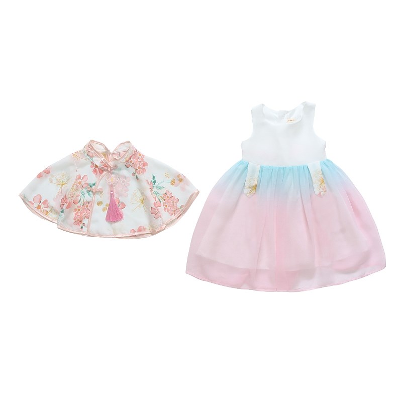 汉服女童连衣裙夏装2024新款夏季儿童国风裙子女宝宝古风公主裙子