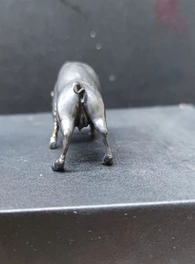 华尔街铜牛摆件金牛气冲天工艺品办公室桌牛市全黄铜牛摆件装饰