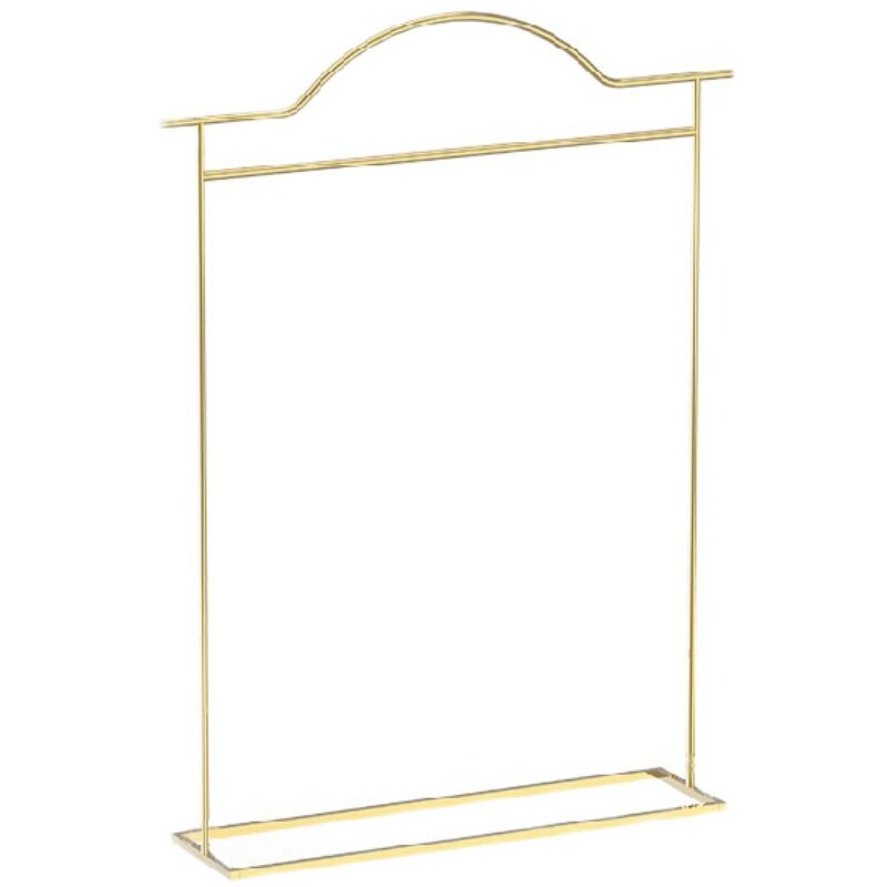 高档婚纱架子拖尾齐地礼服展示架影楼金色落地架中式秀禾服挂衣杆