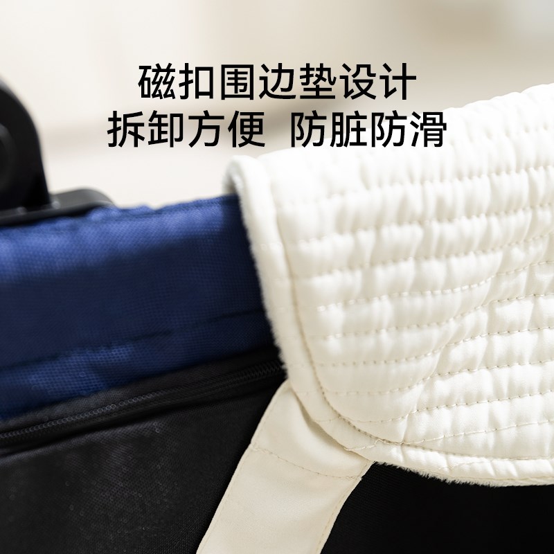 宠物推车垫边缘狗狗垫子围挡小狗推车垫子三件套配件防脏棉布内垫