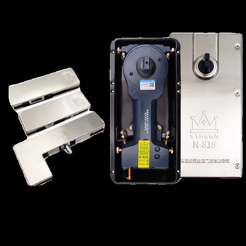 皇冠玻璃门地弹簧N818重型不定位无框门大门地簧地弹璜通用型