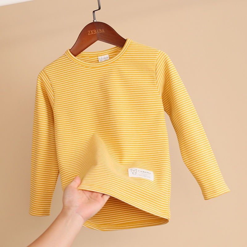 儿童条纹加厚徳绒t恤衫冬款男女童保暖内衣中大童发热打底衫秋衣,童装/婴儿装/亲子装,保暖上装,淘宝优惠券,粉丝福利购,淘宝优惠卷