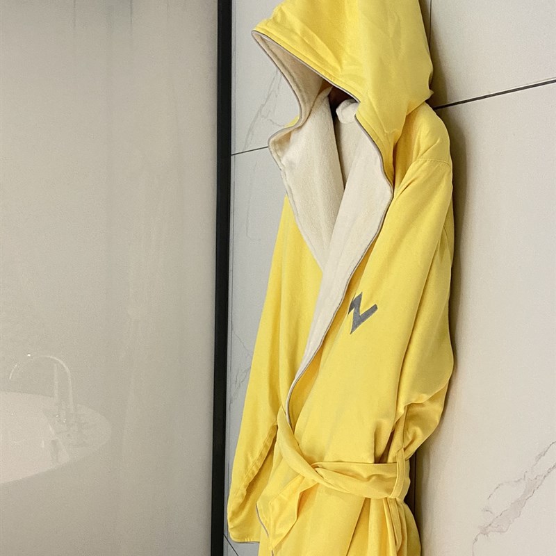 万豪JW酒店浴袍情侣奢华带长款睡袍加绒厚保暖吸水毛巾料浴袍