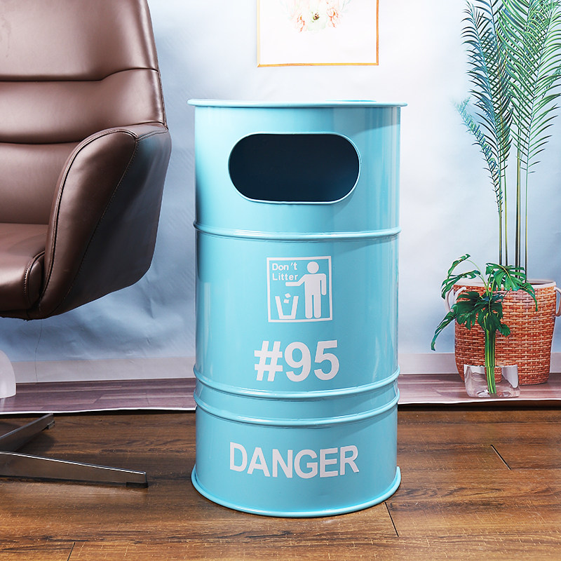 复古铁艺工业风做旧大号消防栓垃圾桶创意餐厅个性酒吧装饰品摆件