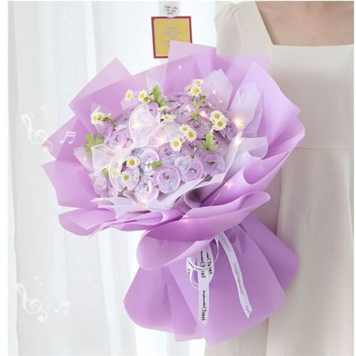 六一儿童节果冻零食水果花束diy包装纸材料包幼儿园活动生日礼物