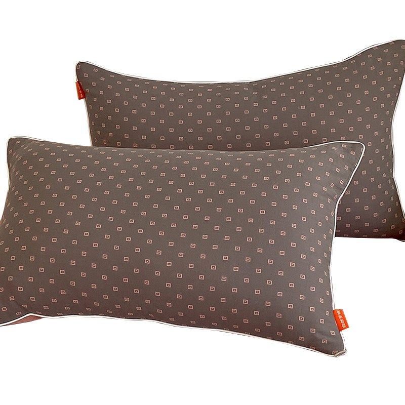 A类纯棉双层纱布枕套一对装带拉链单人全棉枕头套48x74枕芯内胆套