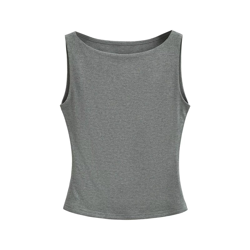 BM MICN基础简约吊带背心女外穿2025夏季新款修身无袖t恤短款上衣