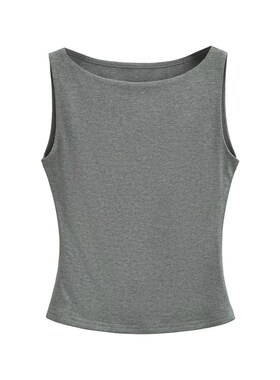 BM MICN基础简约吊带背心女外穿2025夏季新款修身无袖t恤短款上衣