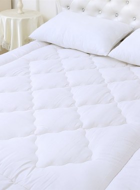 白色纯棉花垫被褥子床褥炕被单人学生宿舍床加厚垫背铺床被子冬季