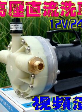 12V/24V/48V超高压迷你洗车泵/直流大功率洗车器水泵控压隔膜泵
