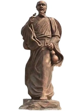 唐代诗人张若虚雕塑玻璃钢铸铜人物校园名人博物馆纪念馆肖像装饰