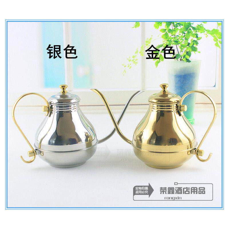 不锈钢长嘴细口壶复古滴漏咖啡壶手冲1.5L半手工茶壶