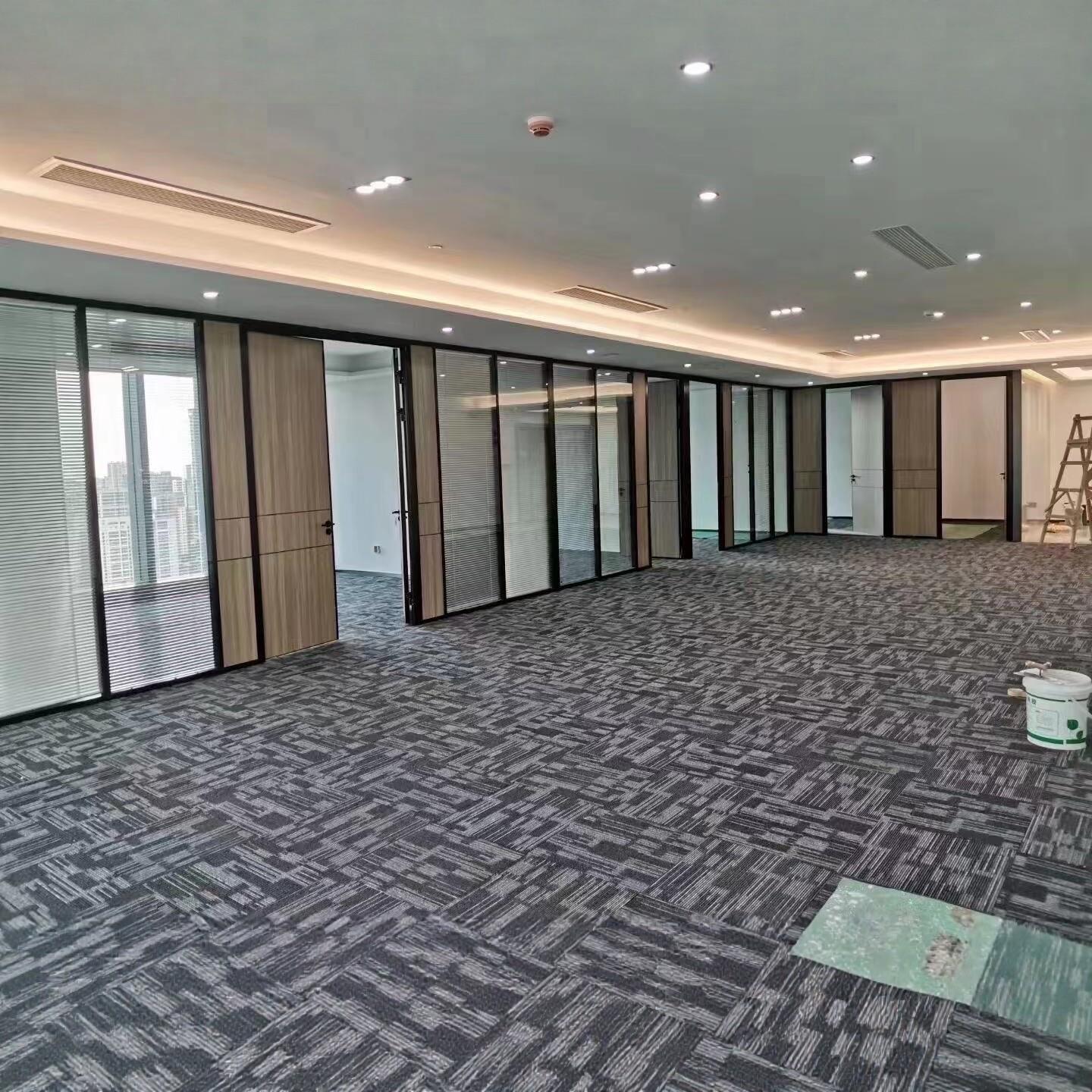 东莞深圳广州惠州办公室办公室隔音双玻百叶单玻铝合金玻璃隔断墙
