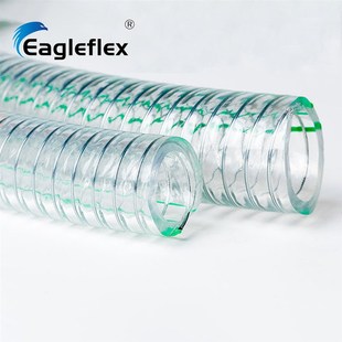 无塑化剂软管 pvc透明食品增强软管 食品级钢丝给水管