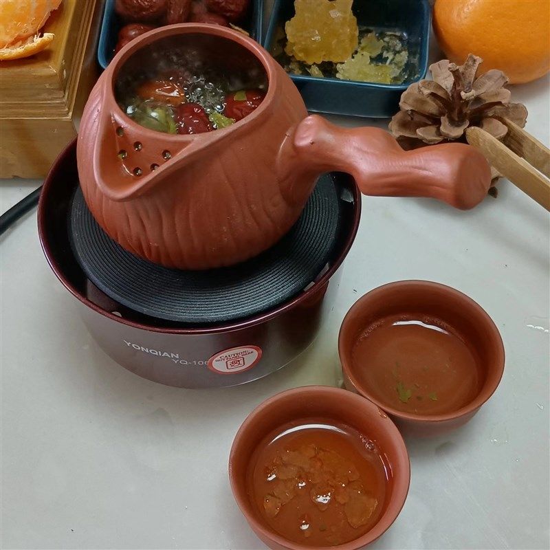 甘肃罐罐茶网红煮茶器300瓦电炉有开关烤枣粗陶罐耐热玻璃壶整套,餐饮具,煮茶炉,淘宝优惠券,粉丝福利购,淘宝优惠卷