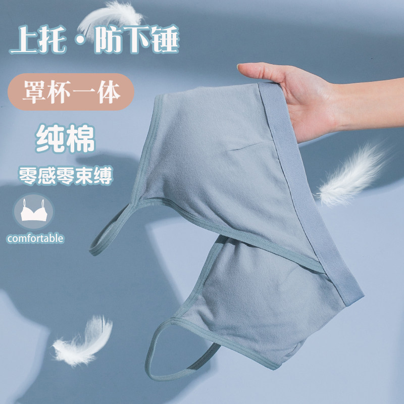 美背内衣女小胸聚拢上托防下垂防外扩收副乳薄款无痕大胸显小胸罩图片