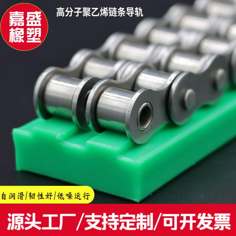 加工定制T型双排高分子聚乙烯链条导轨滑轨08B16B滑槽托条导轨