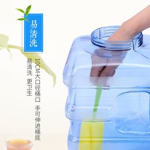 茶具纯净水桶家用便携手提加厚带盖茶吧机桶 18.9升L储水桶PC圆桶