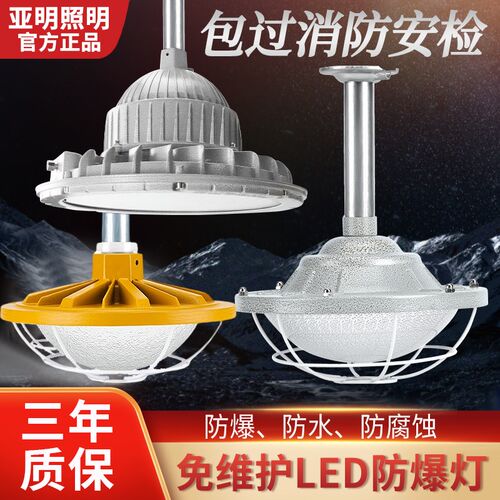 LED防爆灯仓库厂房车间防尘防水防爆照明隔爆型加油站工厂照明灯
