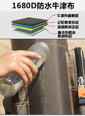 1.2米1.3米二三层130竿包120钓鱼包鱼竿包杆包渔具鱼具防泼水硬壳