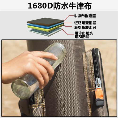 1.2米1.3米二三层130竿包120钓鱼包鱼竿包杆包渔具鱼具防泼水硬壳