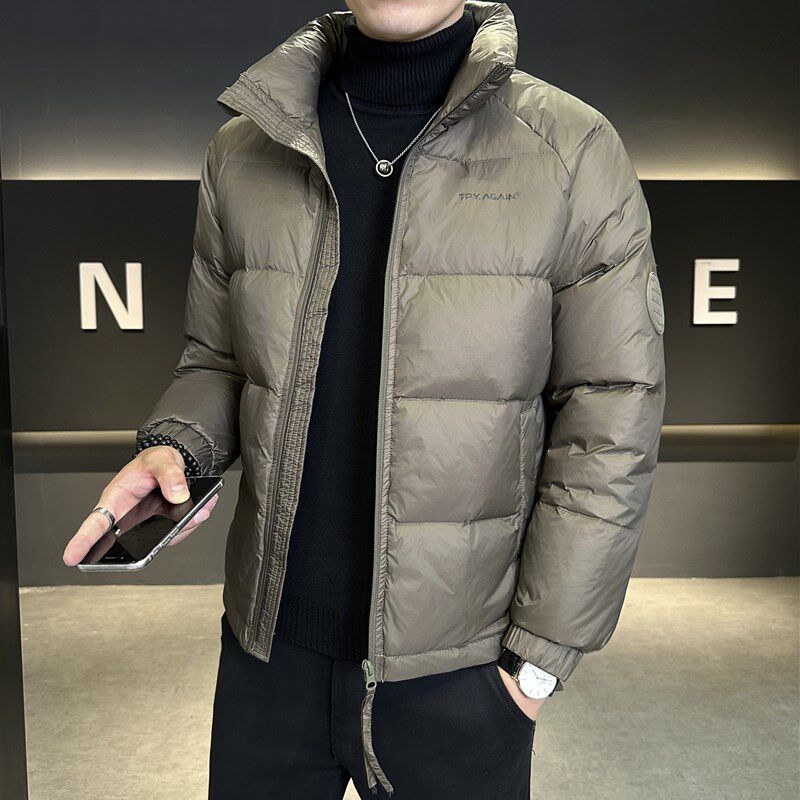 轻薄男士羽绒服冬季2024新潮牌潮流休闲青年短款加厚保暖冬装外套