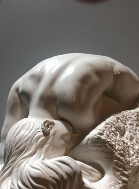 五圆博物馆罗丹雕塑《达娜依德》石膏美术古典教具客厅摆件艺术品