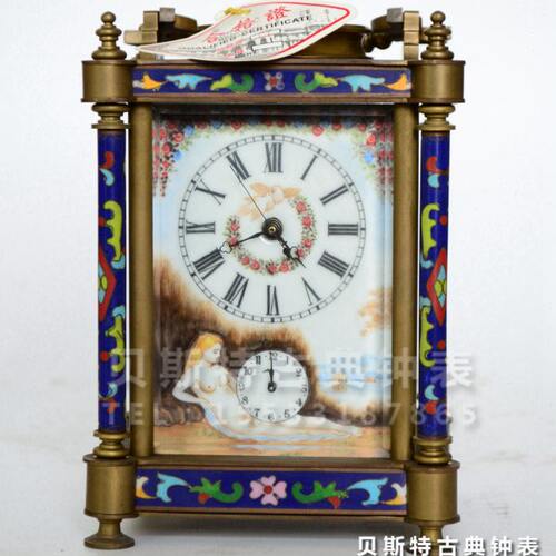 四功能皮套钟表|机械钟表座钟|铜静音闹钟|老式上弦台钟|桌钟苏钟