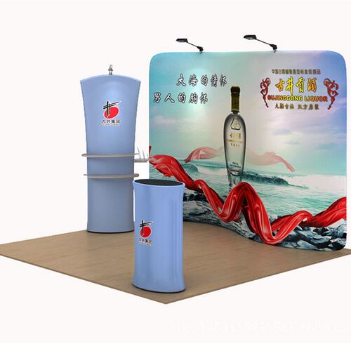 布艺秀背景板 会展背景板圆管展架;直型背景板制作江浙沪