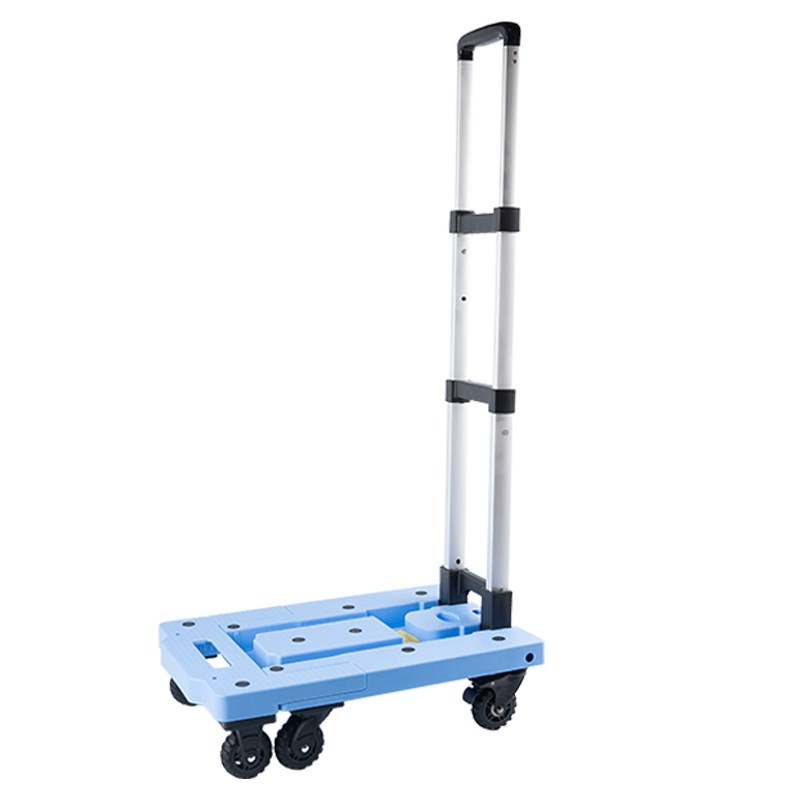 艇堡家用小推车拉货手拉车折叠便携手推车买菜车小拉车小拖车轻便