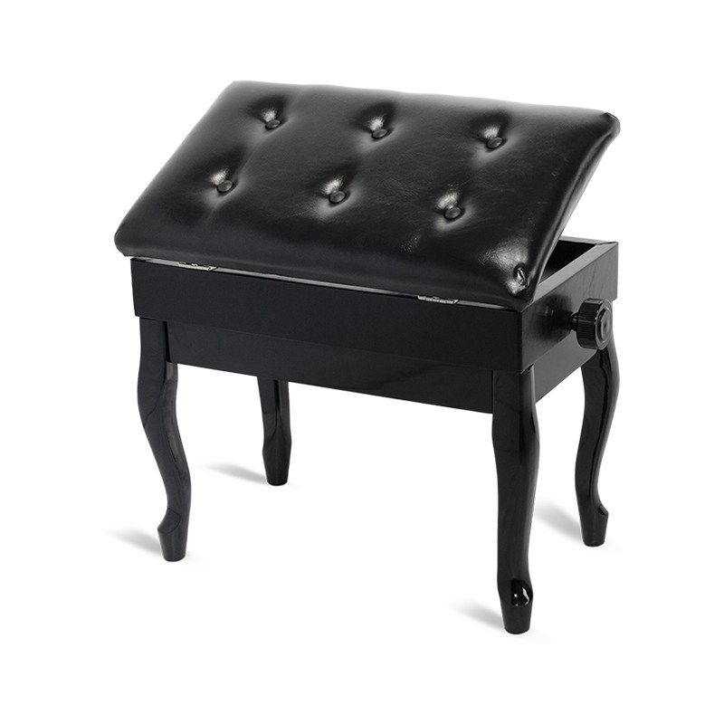 实木调节升降钢琴凳单人带书箱琴凳加厚舒适钢琴板凳儿童