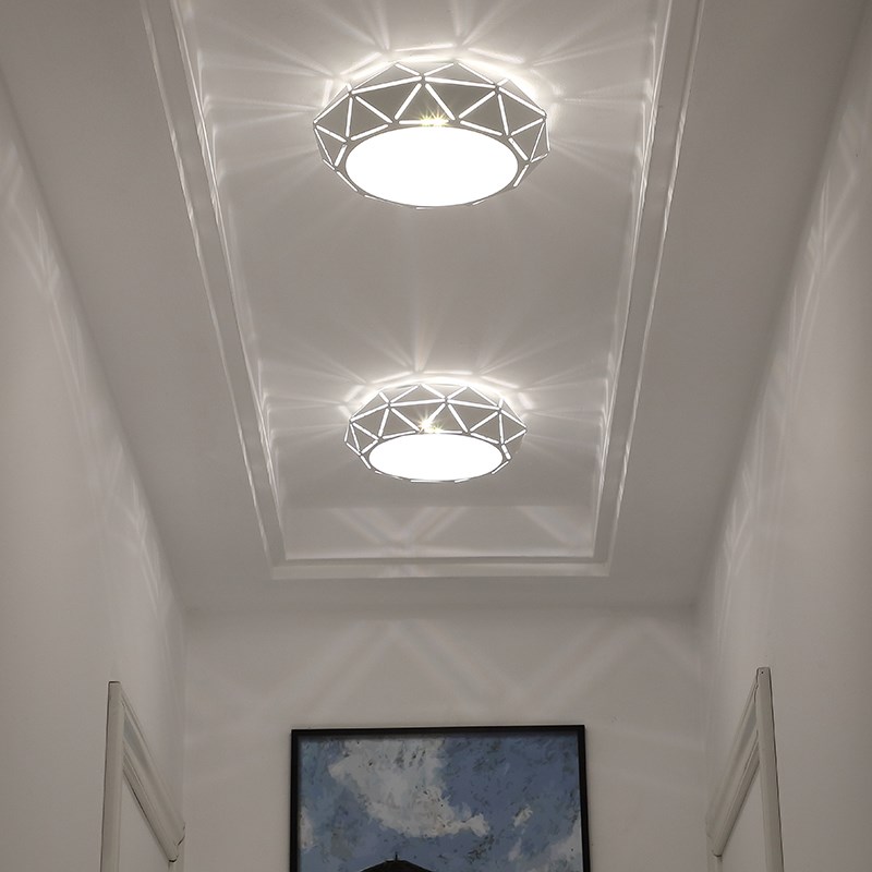 走廊灯过道灯简约现代 射灯led嵌入式天花筒灯孔灯进门入户玄关灯