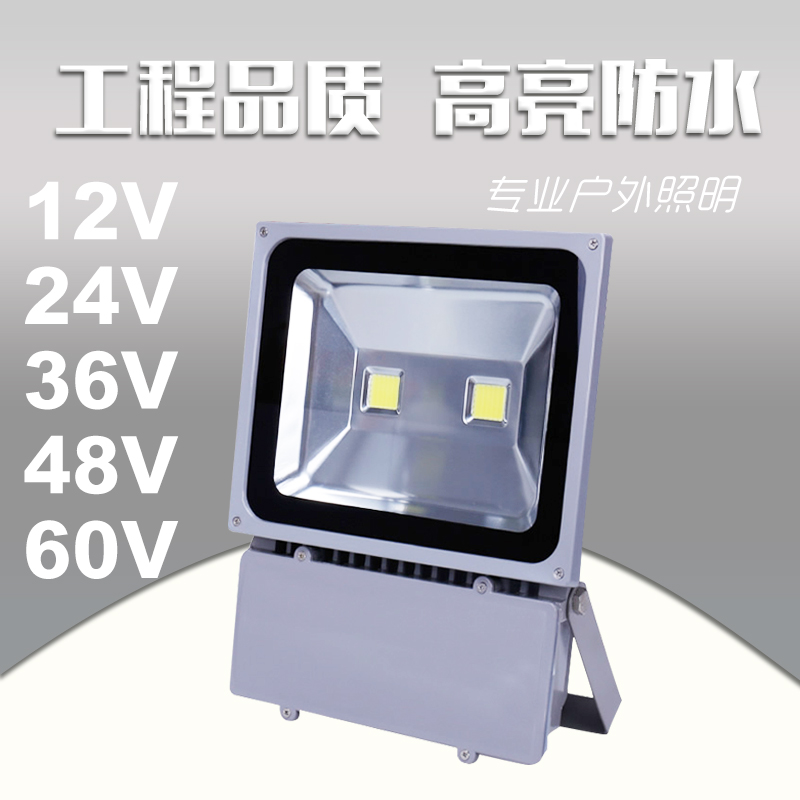 低压AC12V24V36VLED投光灯127V矿井遂道船灯AC110V泛光灯室外防水