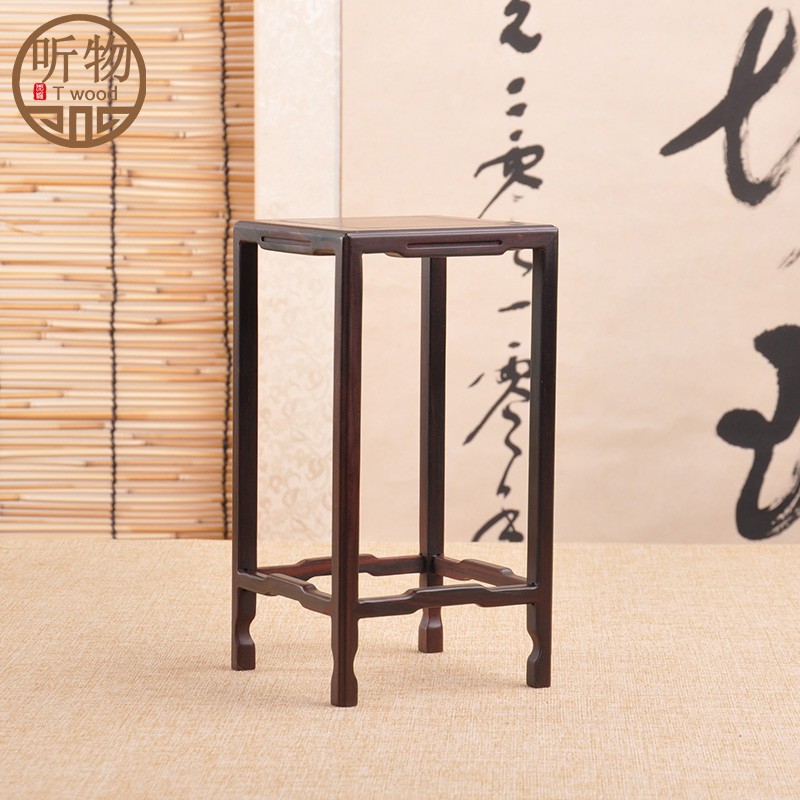 红木实木花盆景底座奇石紫砂茶壶茶具多肉菖蒲微型盆景几架小花架