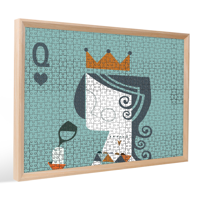实木拼图框1000片大相框挂墙0装裱画框300拼图框架定制裱框2000