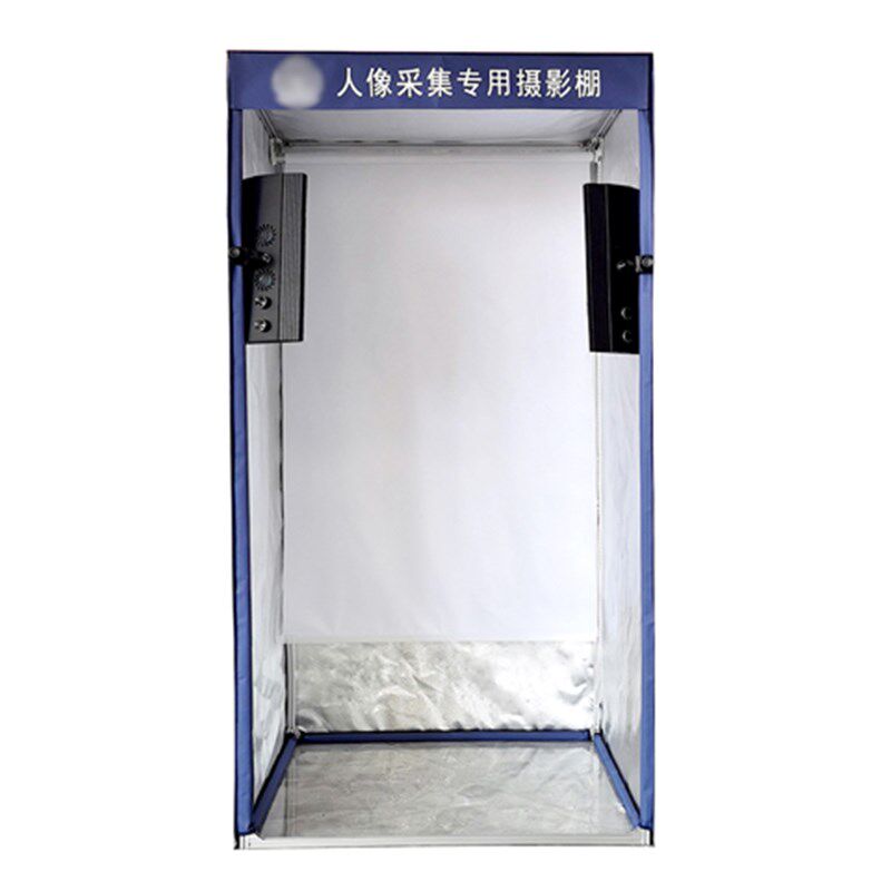 白背景证件照二代人像采集摄影棚寸照美最纯灯光拍摄拍照器材