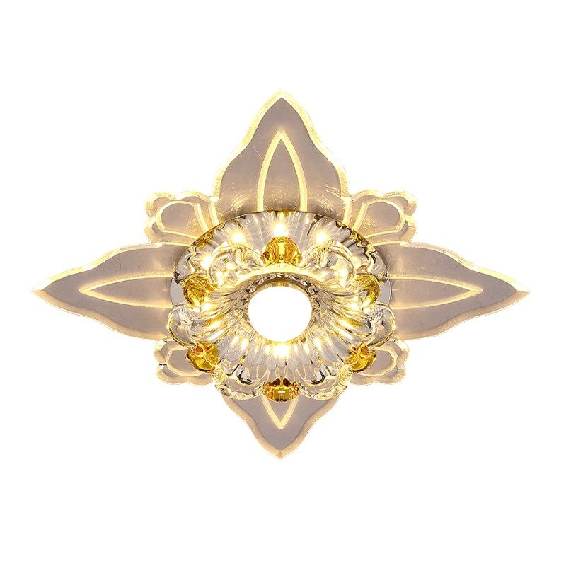 现代水晶ld嵌入式过道灯走廊灯天灯玄关灯吊顶灯,家装灯饰光源,嵌入式射灯,淘宝优惠券,粉丝福利购,淘宝优惠卷