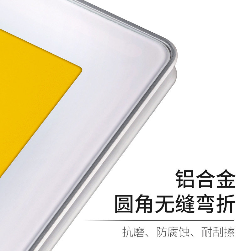 分众电梯广告框架海报框磁吸圆角展示框铝合金钢化玻璃广告牌挂墙