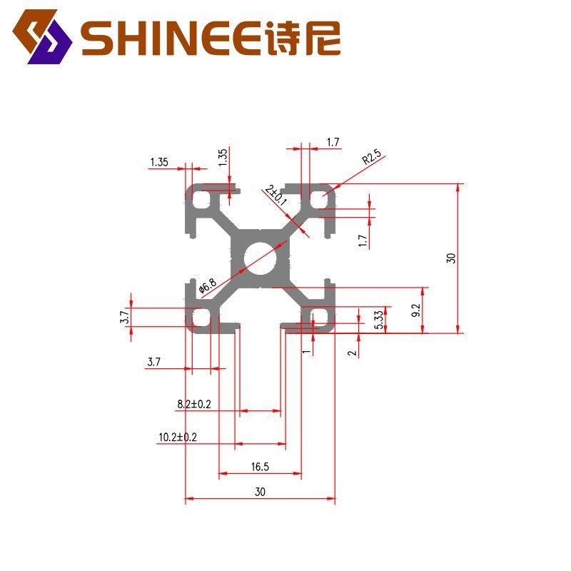 铝合金框架铝材铝型材轻型工作台鱼缸架定制裁切