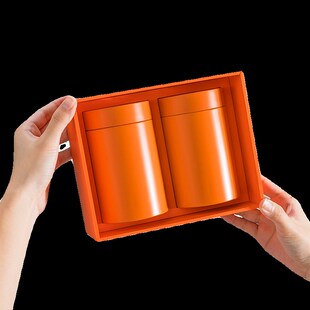 茶叶包装盒高档茶叶礼品盒龙井绿茶礼盒通用茶密封罐装空盒子定制