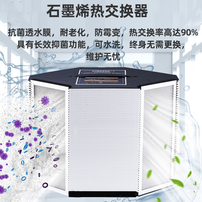畅未来中央室内新风系统新风机家用静音全热交换器空气净化