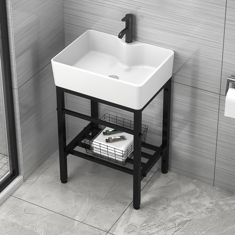 落地式组合卫生间洗漱台小户型不锈钢支架洗手面盆池洗脸盆浴室柜