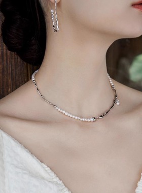 纯银珍珠项链