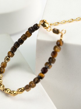 日落焦糖 虎眼石手链