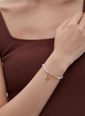 纯银天然缅甸玉石手链