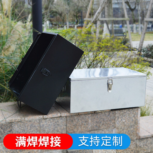 定做不锈钢工具箱周转收纳盒汽车家用多功能加厚大号五金铁皮箱子