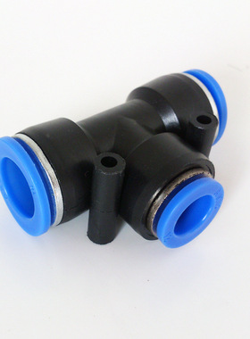 AKS快速接头 PEG12-10 PEG8-4 PEG10-6 塑料T型三通变径气管接头