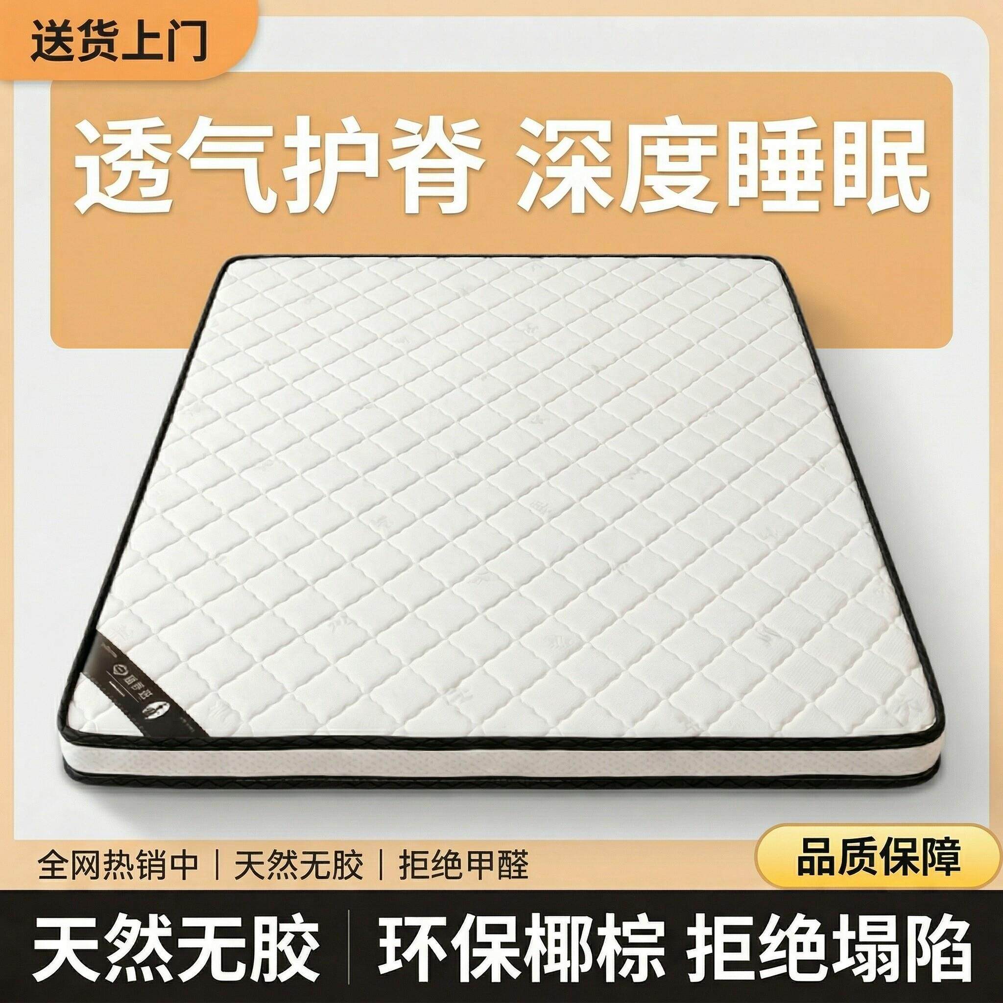 工厂直发3E椰棕床垫硬棕护脊环保防螨家用薄款床垫可定制尺寸