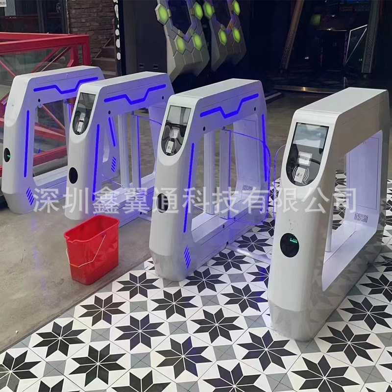 游乐场人行通道摆闸 手环二维码闸机 儿童乐园速通U门 人行通道门