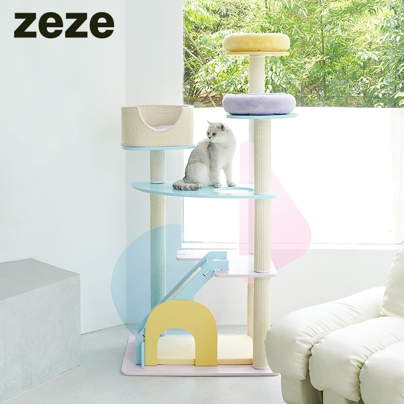 zeze亚克力网红猫爬架猫窝猫树一体大型猫架猫玩具图片